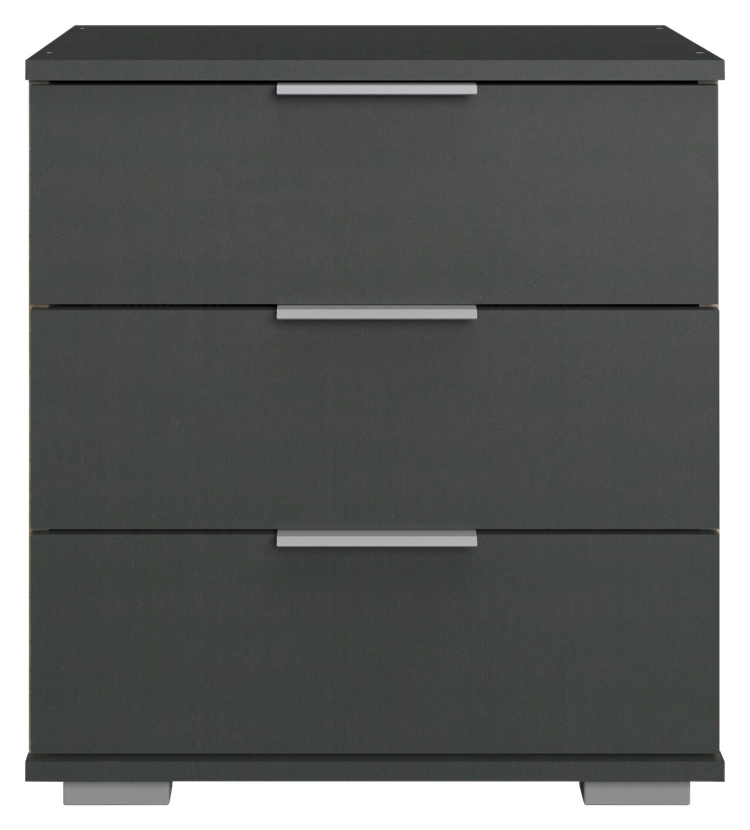 Nachtkonsole Easy Plus Graphit B/H/T: ca. 52x58x38 cm Easy Plus - Graphit/Silbergrau (52,00/58,00/38,00cm)