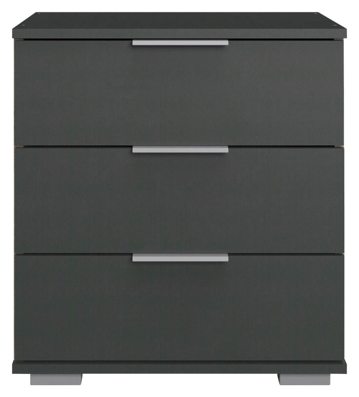 Nachtkonsole Easy Plus Graphit B/H/T: ca. 52x58x38 cm Easy Plus - Graphit/Silbergrau (52,00/58,00/38,00cm)