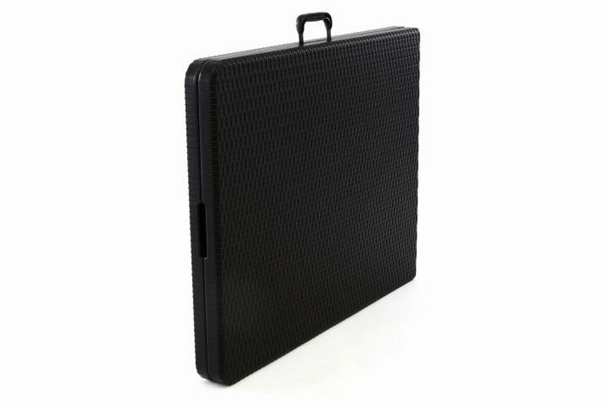 VCM Klapptisch schwarz Metall B/H/L: ca. 75x70x180 cm Klapptisch - schwarz (180,00/75,00/70,00cm) - VCM