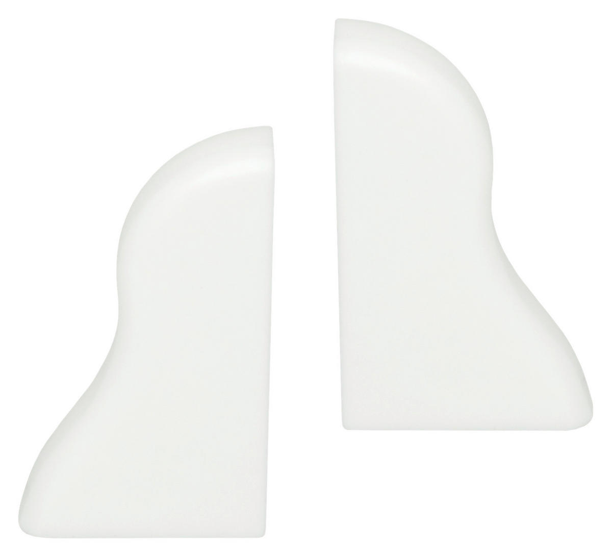 Endkappe weiß L/B/H: ca. 2,35x1,04x4,25 cm Endkappe für 40mm SL weiß - weiß (2,35/1,04/4,25cm)