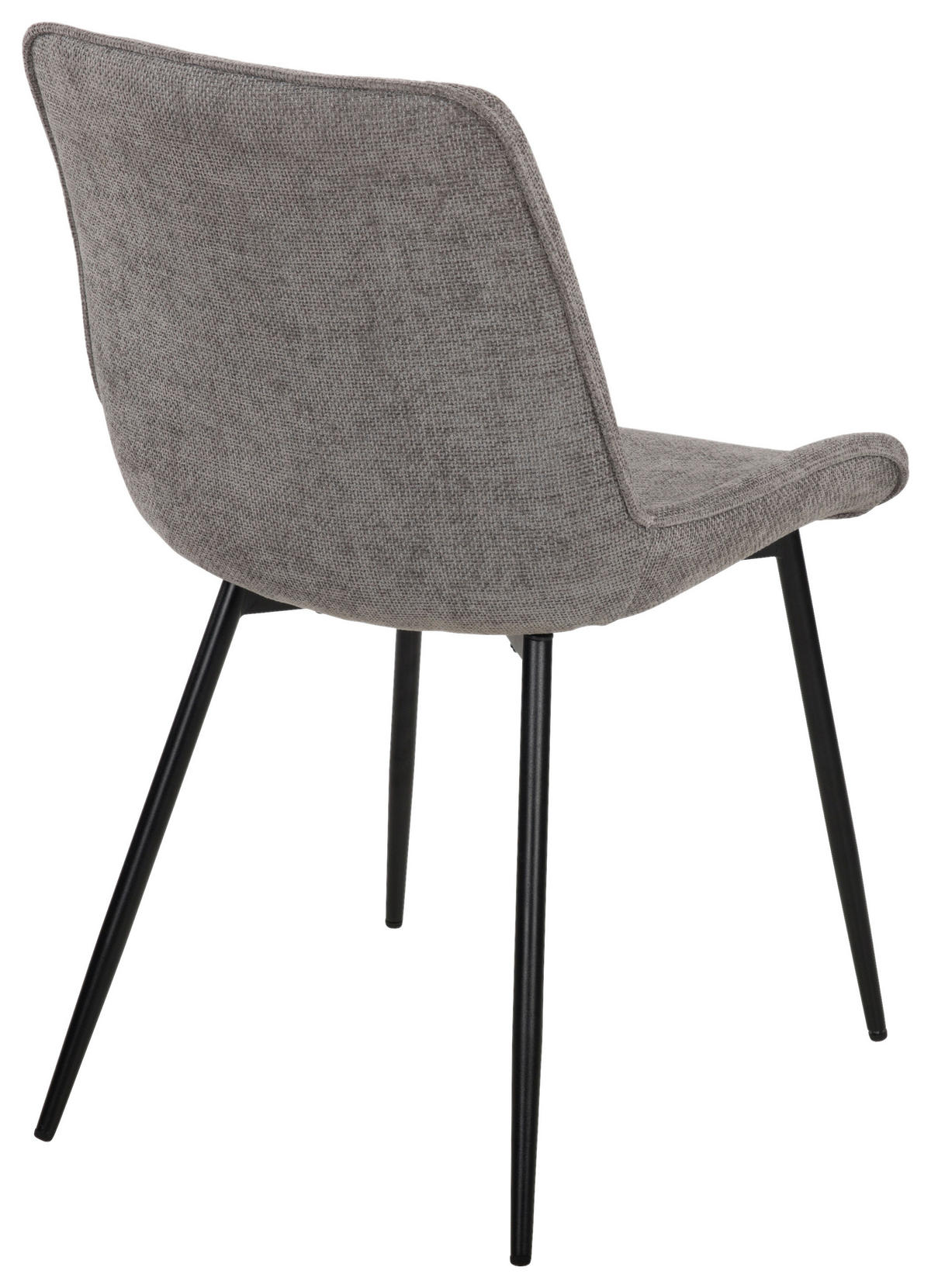 Stuhl Alisha grau Webstoff B/H/T: ca. 54x83x63 cm Alisha - schwarz/grau (54,00/83,00/63,00cm)