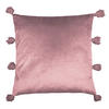 Dekokissen Dekokissen_Pompom 45x45cm rosenholz - rosenholz (45,00/45,00cm)