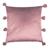 Dekokissen Dekokissen_Pompom 45x45cm rosenholz - rosenholz (45,00/45,00cm)