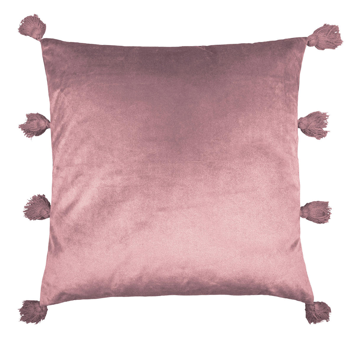 Dekokissen Dekokissen_Pompom 45x45cm rosenholz - rosenholz (45,00/45,00cm)
