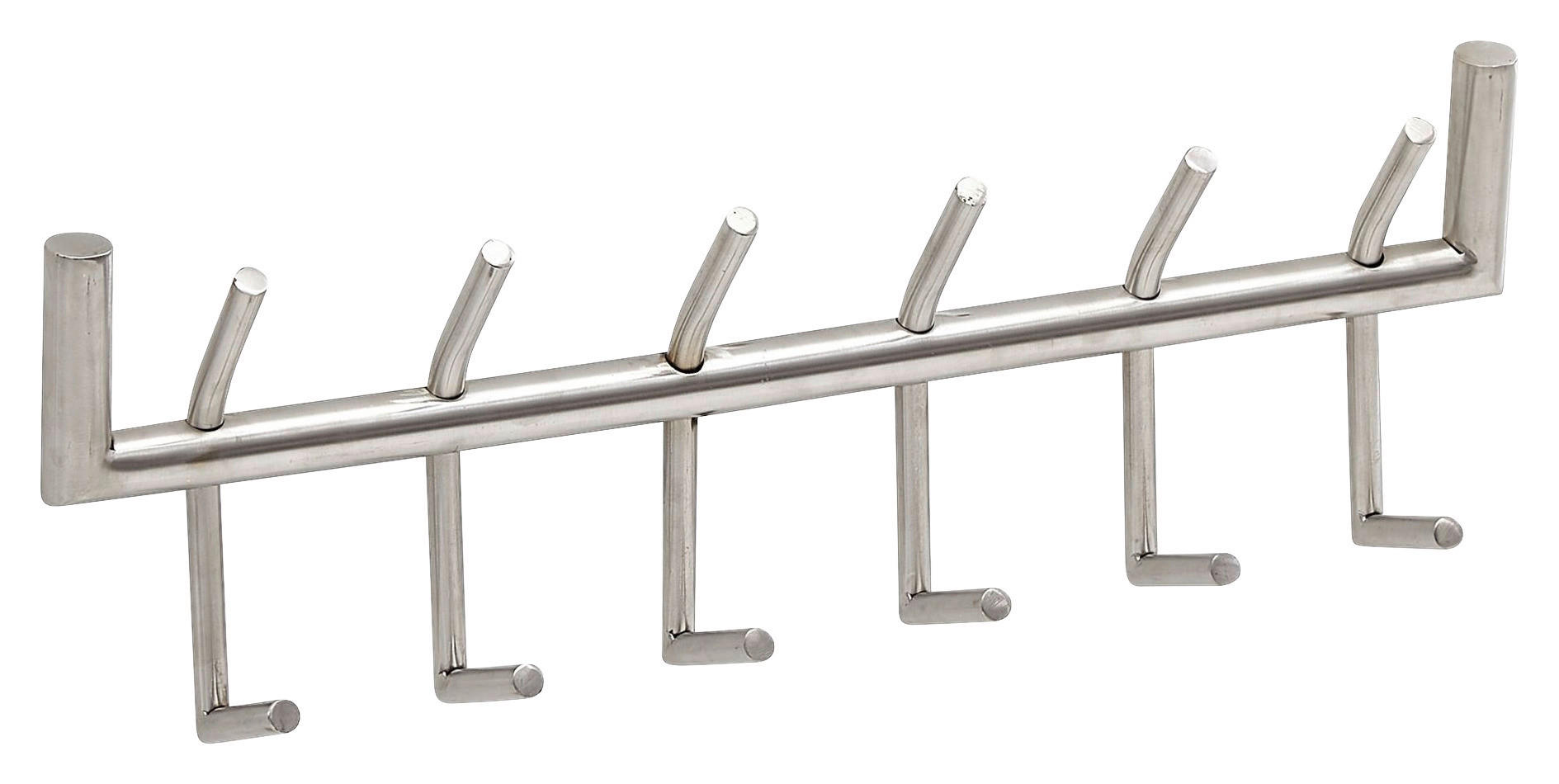 Garderobe Stahl poliert B/H/T: ca. 60x19x10 cm Garderobe - Stahl (60,00/19,00/10,00cm) - Wohnling