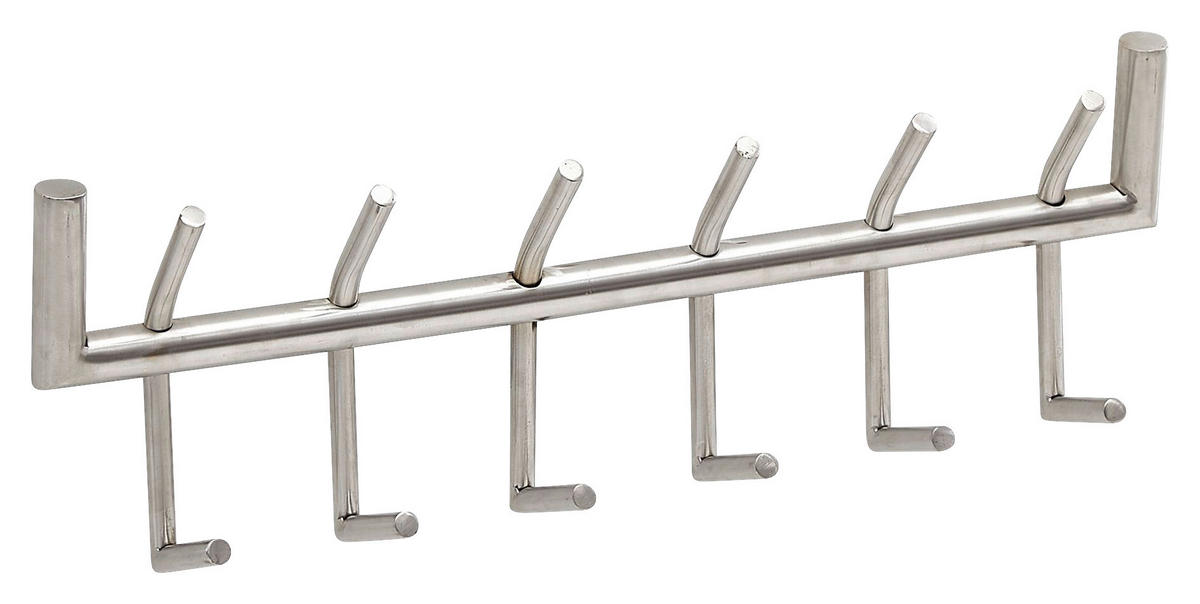 Garderobe Stahl poliert B/H/T: ca. 60x19x10 cm Garderobe - Stahl (60,00/19,00/10,00cm) - Wohnling