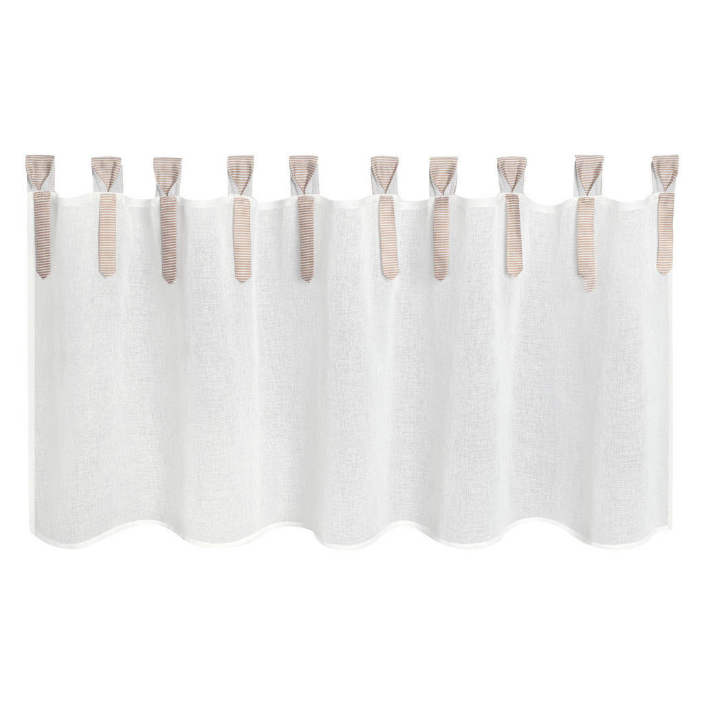 Thumbnail - Happy Home Scheibengardine Zilla hellbraun B/L: ca. 140x50 cm