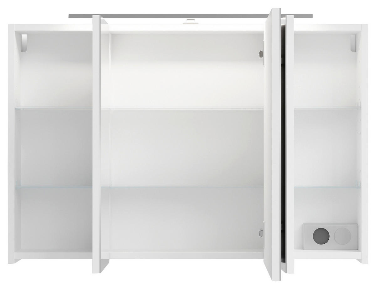Spiegelschrank SPREE weiß B/H/T: ca. 90x60x20 cm SPREE - weiß (90,00/60,00/20,00cm) - byLIVING