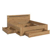 Bett CANU basaltgrau Artisan Nachbildung CANU - basaltgrau (184,00/87,00/205,00cm) - xonox.home