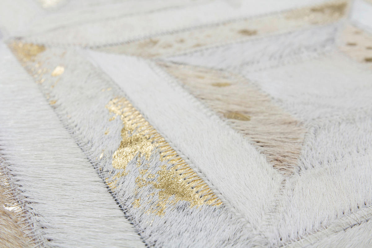 360Living Teppich Dazzle elfenbein B/L: ca. 80x150 cm Dazzle - gold/elfenbein (80,00/150,00cm) - 360Living