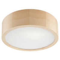 Lamkur Deckenleuchte EVELINE 38001 kiefer Glas Holz H/L: ca. 8x27 cm E27 1 Brennstellen Eveline - kiefer (27,00cm) - Lamkur