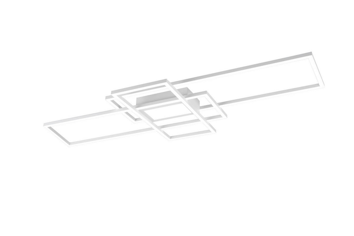 TRIO Deckenleuchte 620010431 weiß Metall B/H/L: ca. 42x6x105 cm LED-Deckenleuchte_Irvine - weiß (105,00/42,00/6,00cm) - Trio