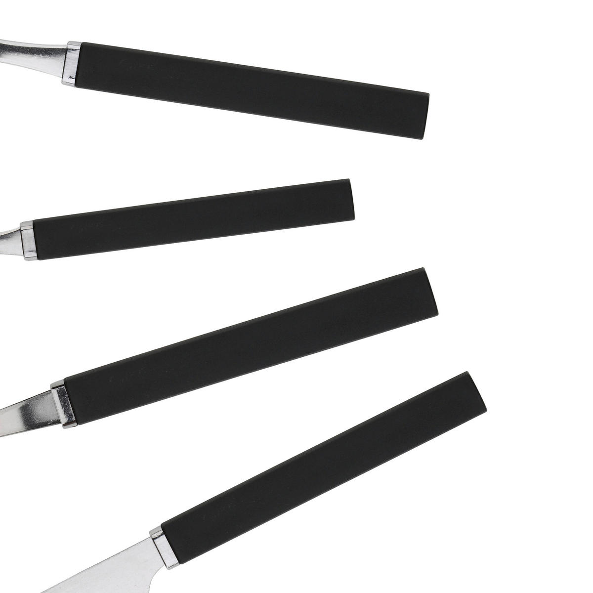RENBERG Besteckset FUNNY BLACK schwarz Edelstahl 24 tlg. FUNNY BLACK - schwarz - RENBERG