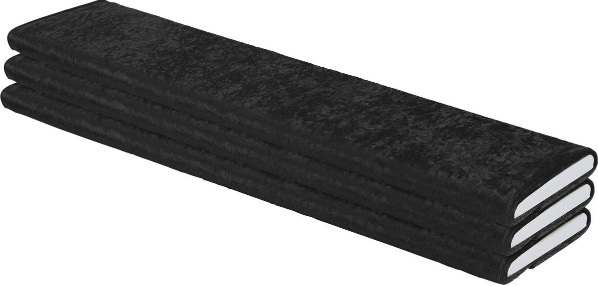 Dekostoff Pannesamt schwarz B: ca. 150 cm Pannesamt - schwarz (150,00cm)