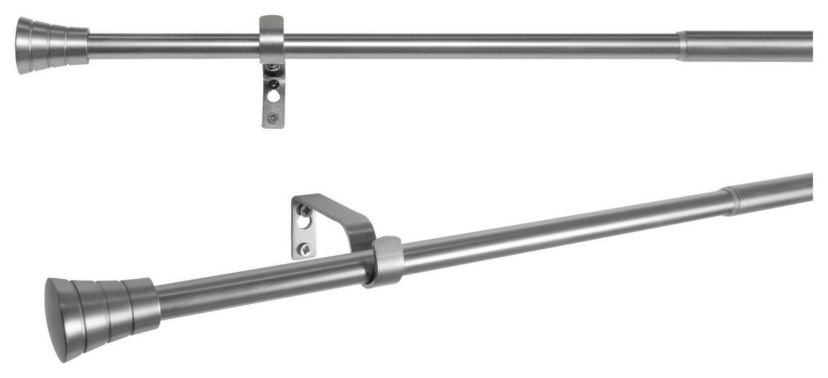 Stilgarnituren habito_rillmino Edelstahloptik Metall ausziehbar von ca. 120 bis 210 cm 1.0 Läufe habito_rillmino - Edelstahloptik - ondeco