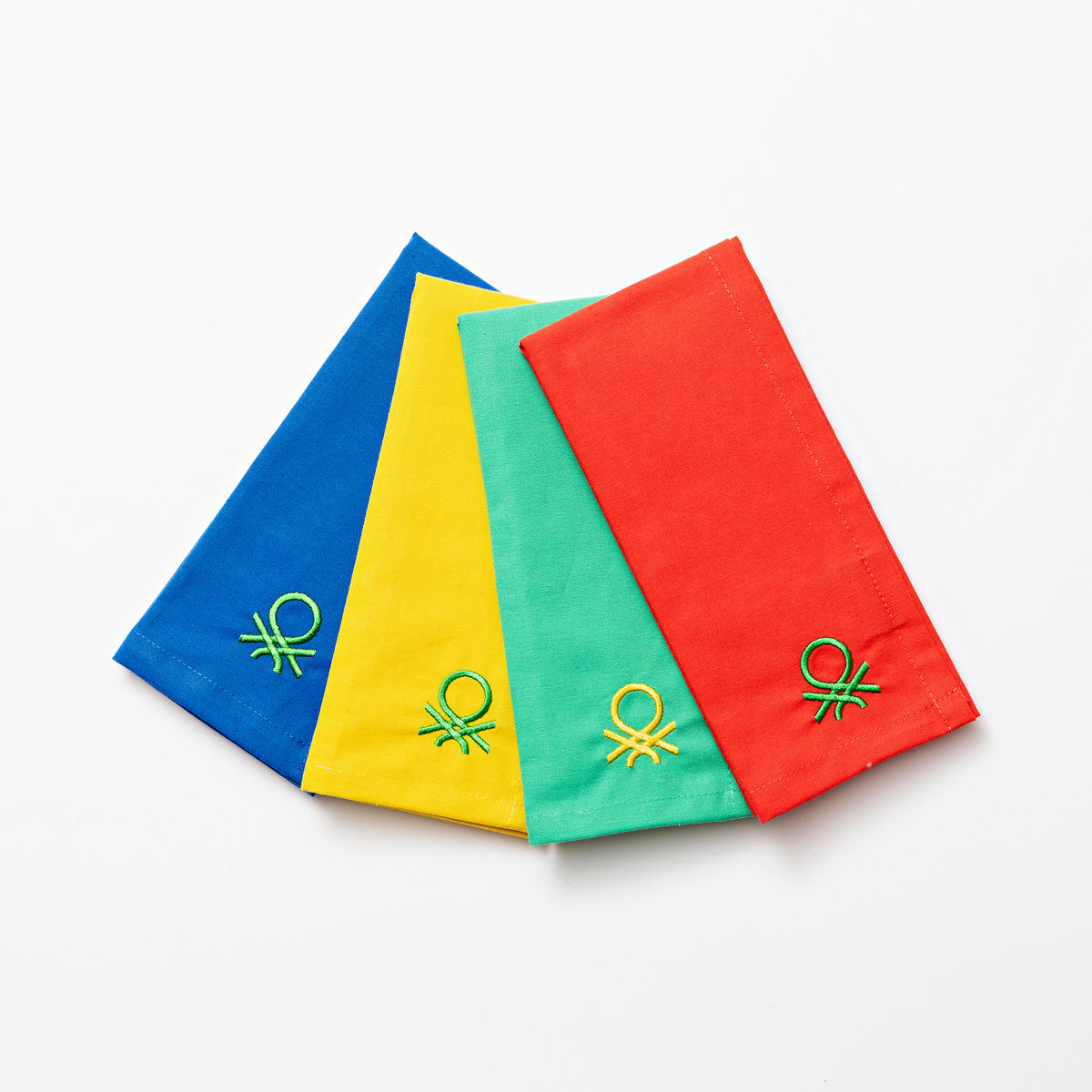 BENETTON Platzmattenset Rainbow multicolor Baumwolle B/L: ca. 30x45 cm Rainbow - multicolor (30,00/45,00cm) - BENETTON