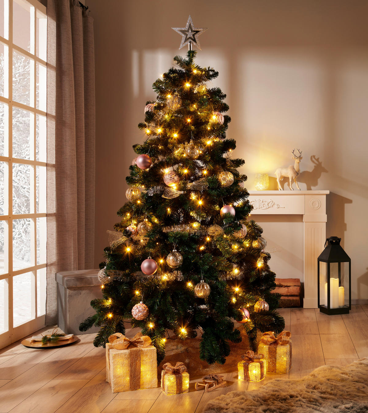 HI Weihnachtsbaum grün Kunststoff H: ca. 180 cm Weihnachtsbaum - grün (180,00cm) - HI
