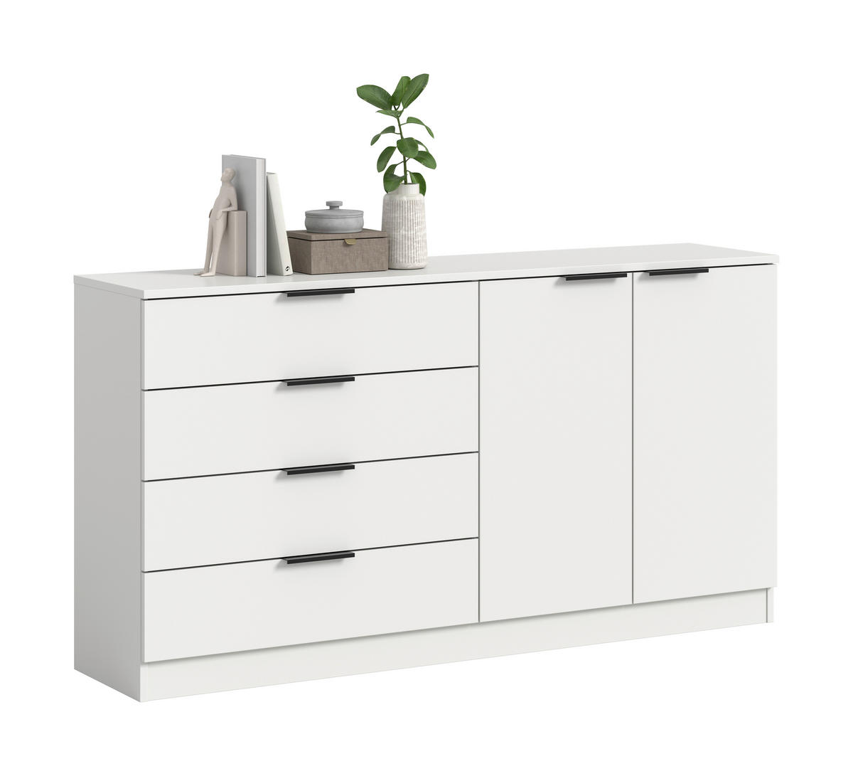 Kommode KOPENHAGEN weiß B/H/T: ca. 148x80x35 cm KOPENHAGEN - weiß (148,00/80,00/35,00cm) - xonox.home