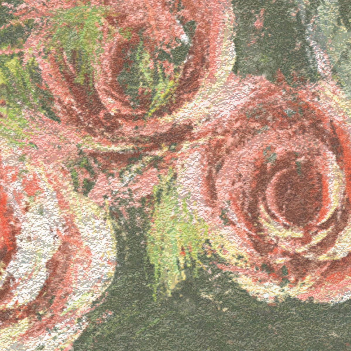 Komar Fototapete Wall Roses B/L: ca. 300x250 cm Wall Roses - (300,00/250,00cm) - Komar