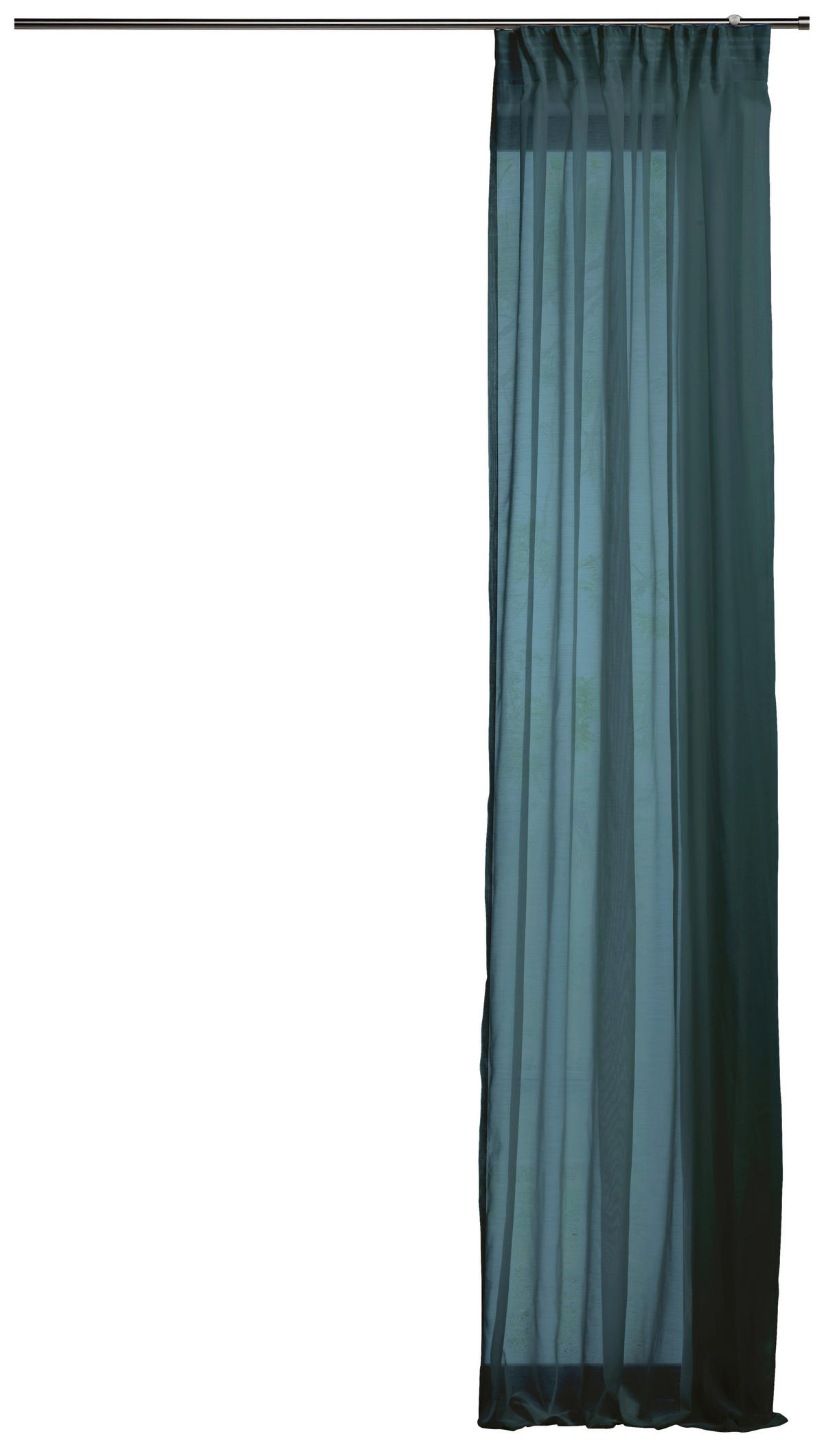 Kombivorhang PURE blau B/L: ca. 135x300 cm PURE - blau/grün (135,00/300,00cm)