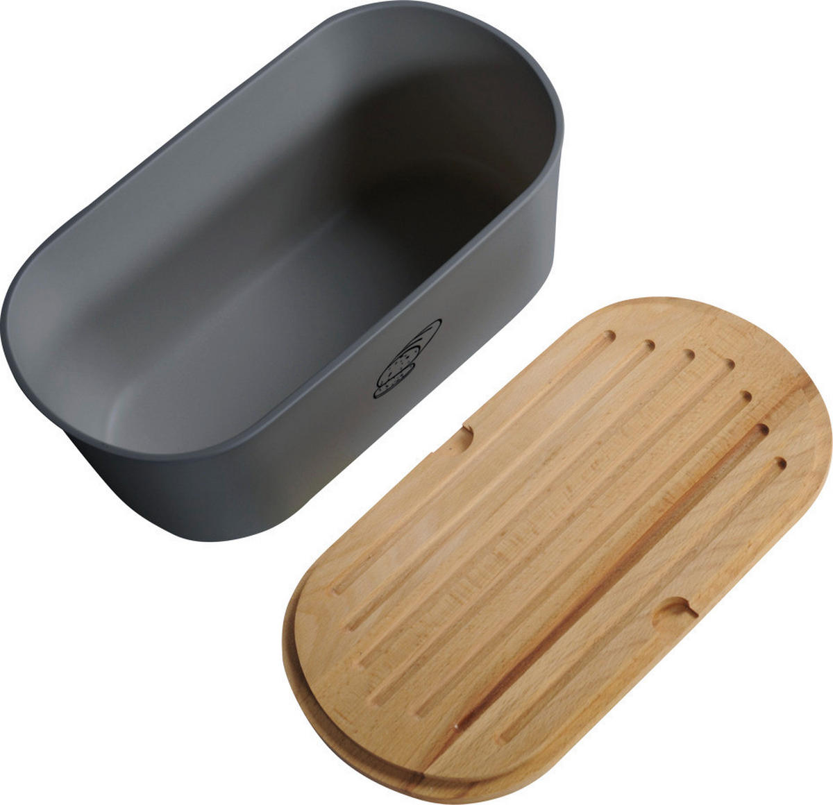 Kesper Brotbox braun Buche B/H/L: ca. 18x14x34 cm Brotbox - braun/schwarz (34,00/18,00/14,00cm) - Kesper