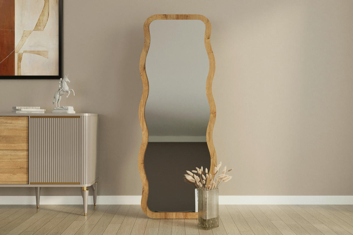 Wandspiegel Arol beige B/H/T: ca. 50x160x2,5 cm Arol - beige (50,00/160,00/2,50cm) - moebel17