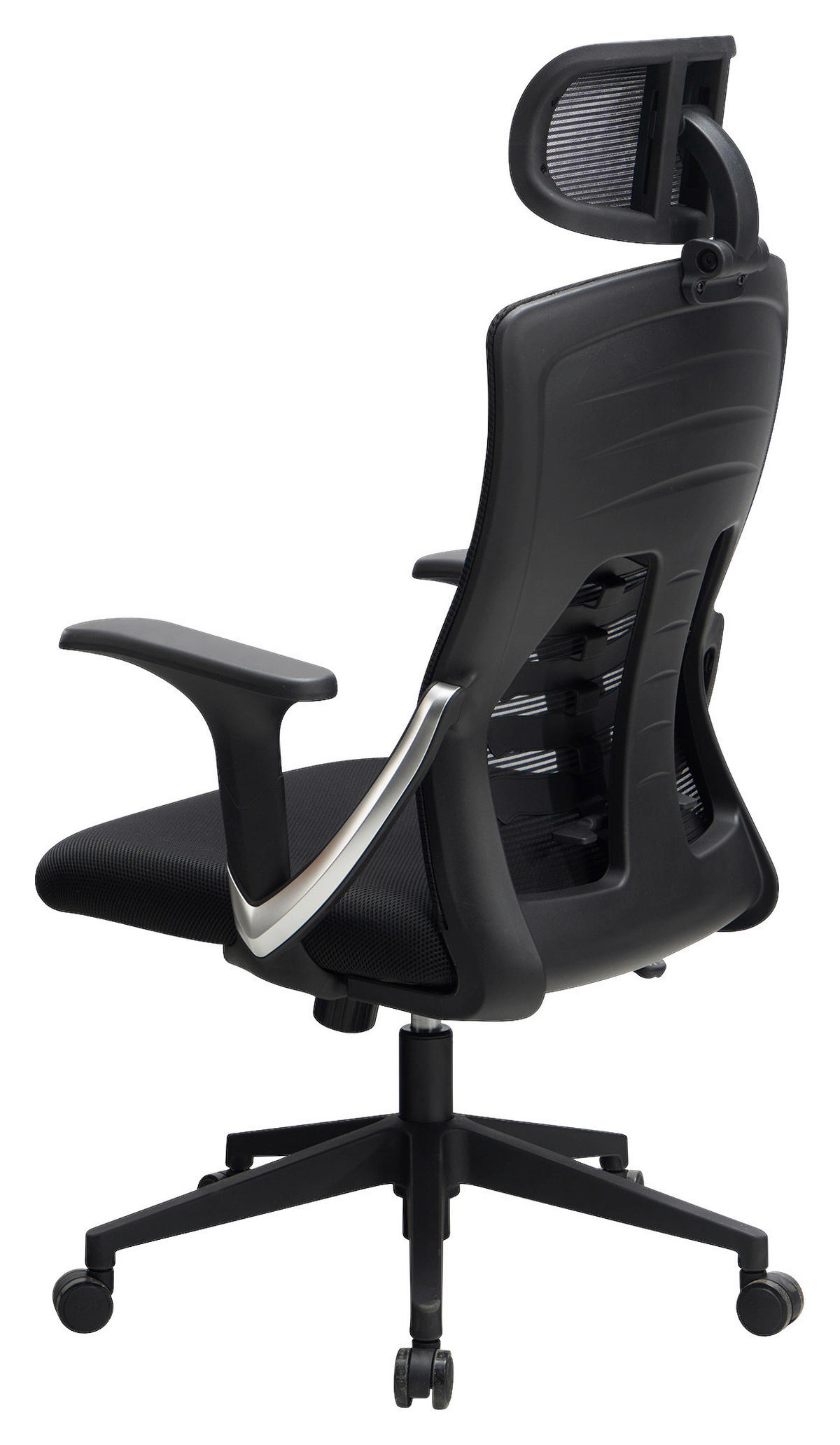 Drehstuhl schwarz Bürostuhl - schwarz (65,00/123,00/65,00cm) - Amstyle