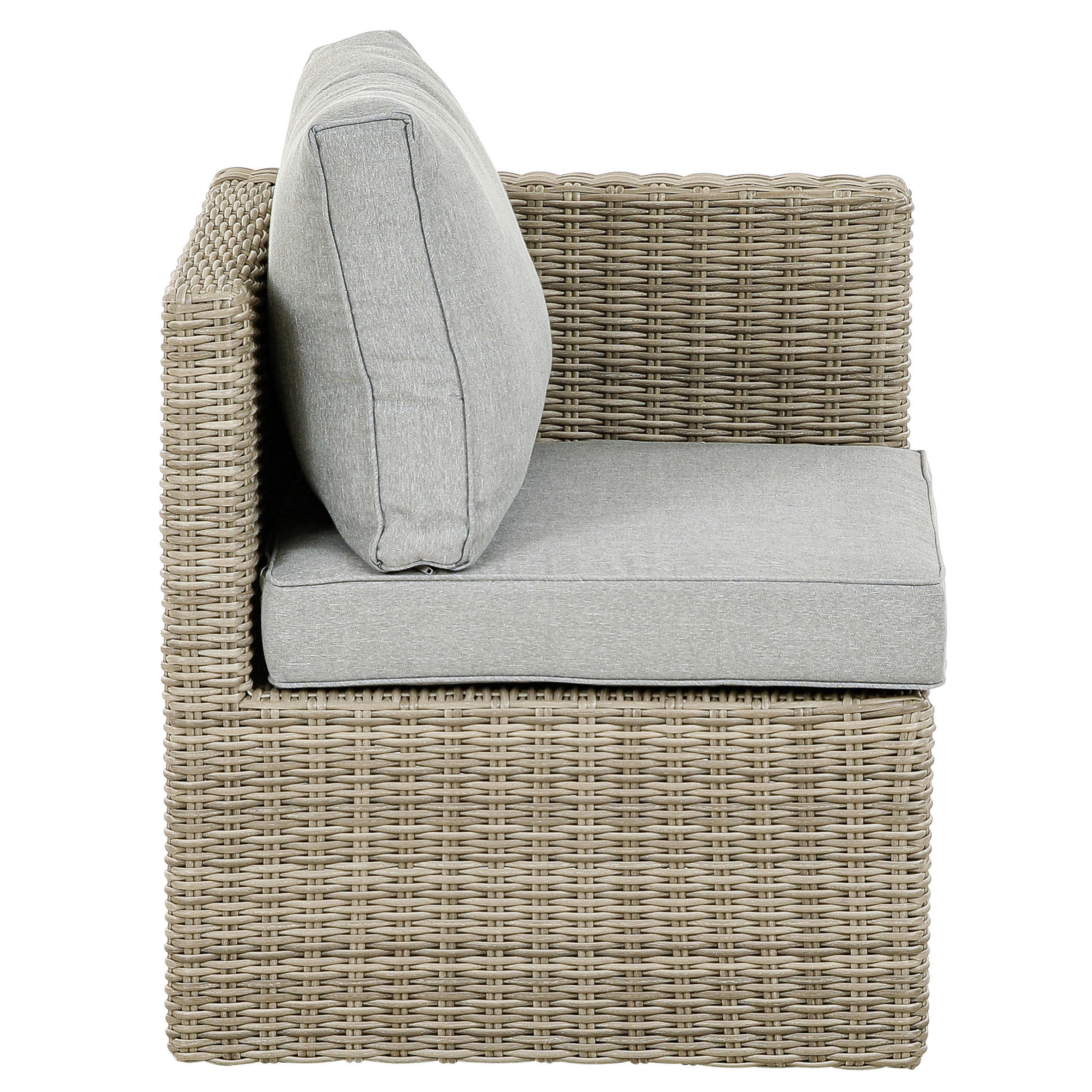 Greemotion Loungeset Olea mini hellbraun Polyester B/H/L: ca. 77x66,5x74,5 cm Olea mini - hellgrau/hellbraun (74,50/77,00/66,50cm) - Greemotion