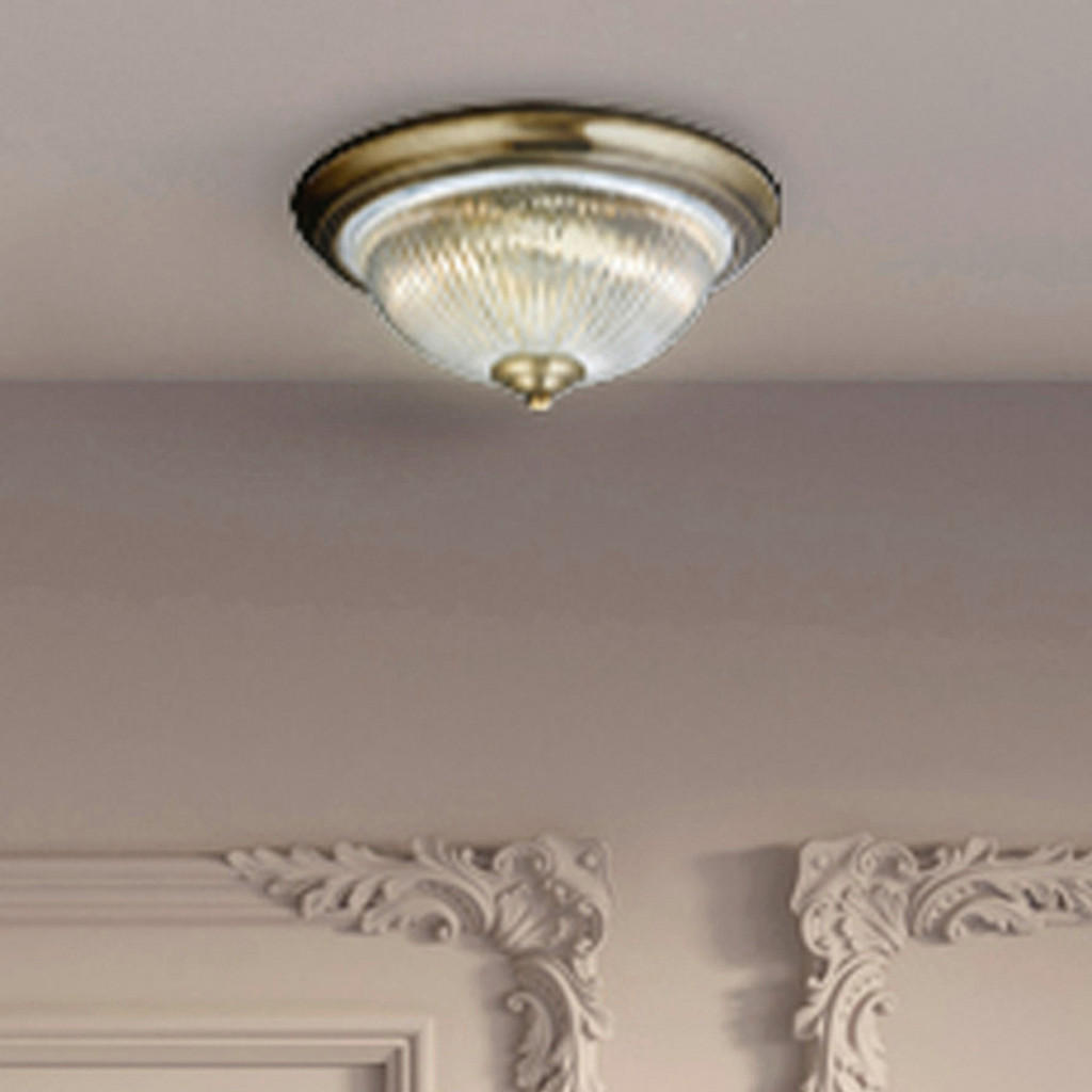 Thumbnail - Searchlight Badleuchte messing transparent Stahl Glas B/H/L/D: ca. 29x15x29x29 cm E14 2 Brennstellen