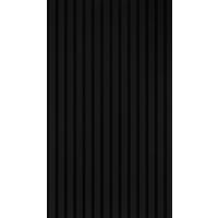 Akustikpaneel schwarz L/B/H: ca. 1,9x56,1x240 cm pro Stück Akustikplatte 240x56 Leder schwarz - schwarz (1,90/56,10/240,00cm)