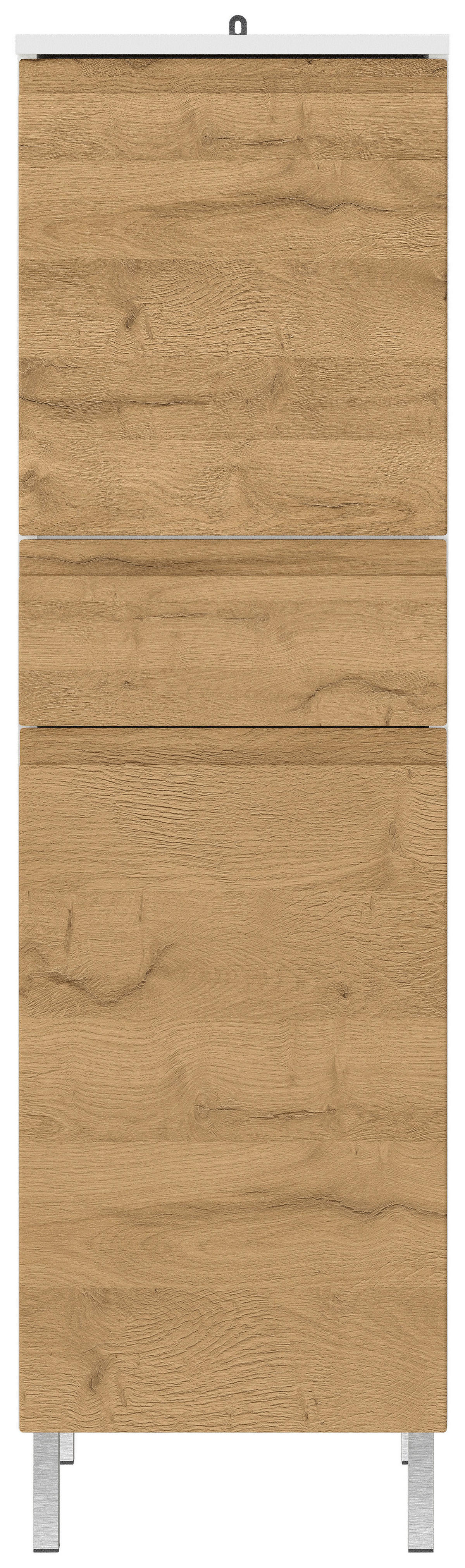 Schrank 4333-559 weiß Eiche Grand-Son Nachbildung B/H/T: ca. 34x120x34 cm 4333-559 - Eiche/weiß (34,00/120,00/34,00cm) - Germania