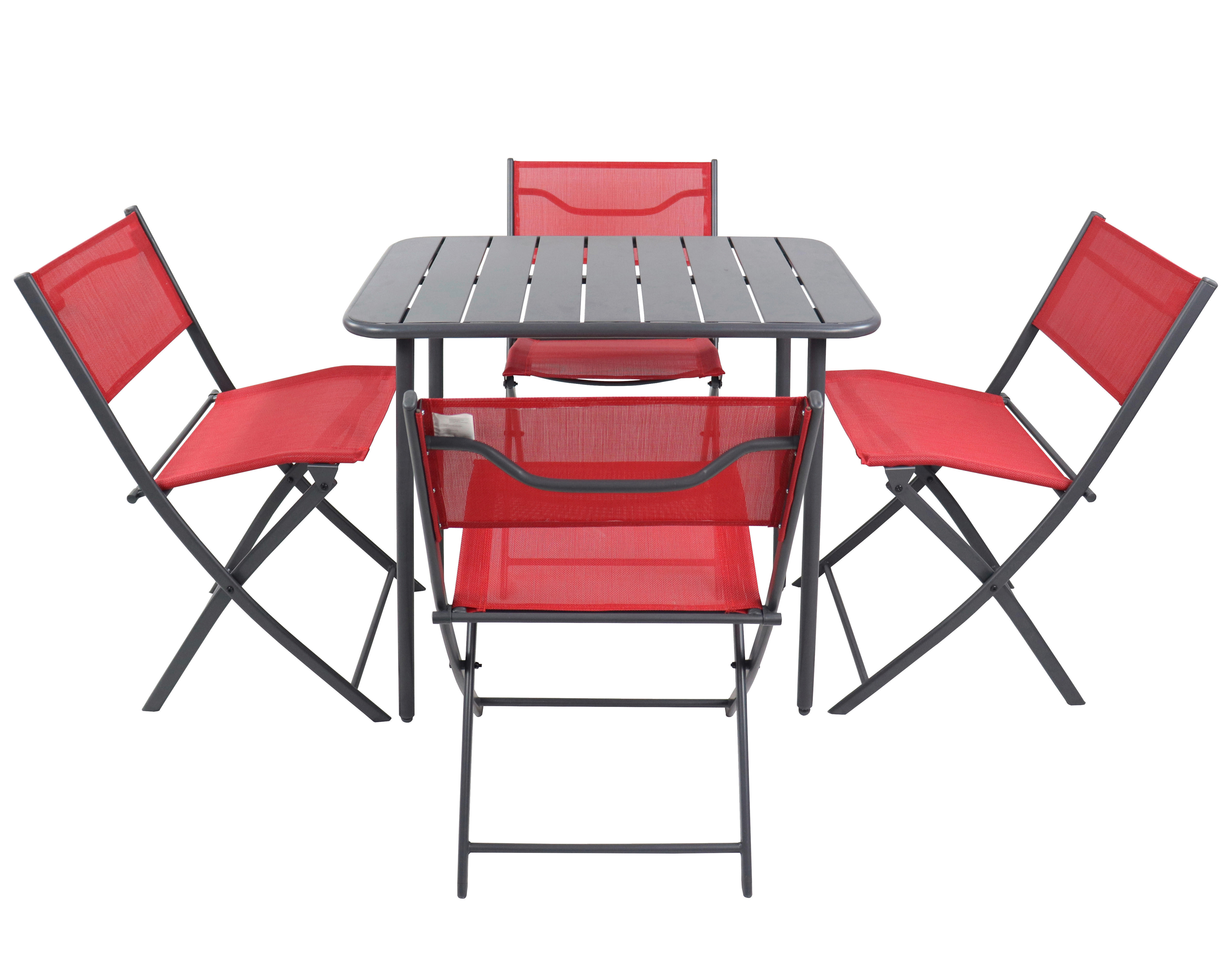 VCM Gartensitzgruppe Sumila rot Stahl B/...