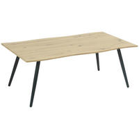 Couchtisch Zagreb Eiche Artisan Nachbildung B/H/T: ca. 110x42x60 cm Zagreb - Eiche/schwarz (110,00/42,00/60,00cm)