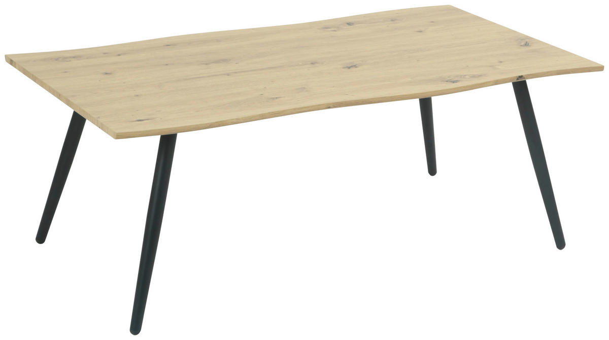 Couchtisch Zagreb Eiche Artisan Nachbildung B/H/T: ca. 110x42x60 cm Zagreb - Eiche/schwarz (110,00/42,00/60,00cm)