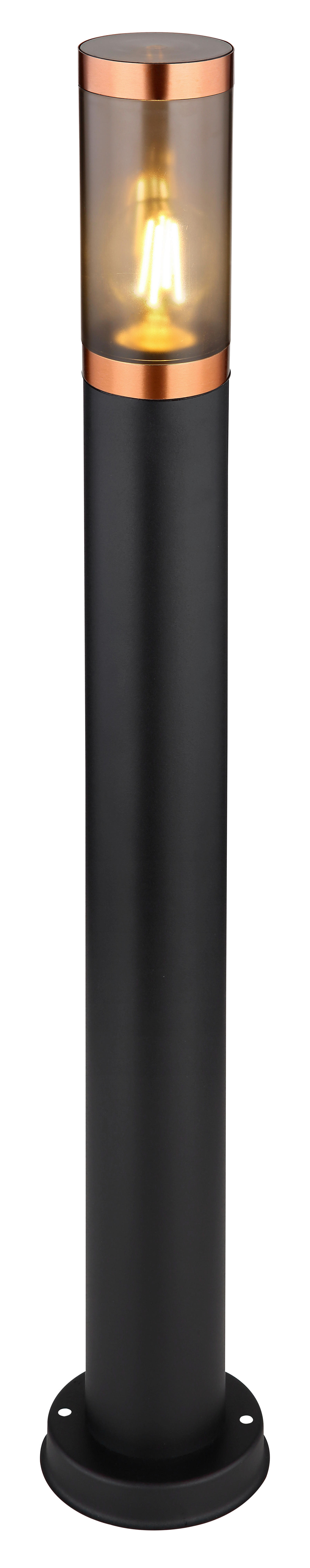 Außenleuchte schwarz Rauch Kupfer H/D: ca. 80x12,7 cm BOSTON - schwarz/Rauch (12,70/80,00cm) - GLOBO