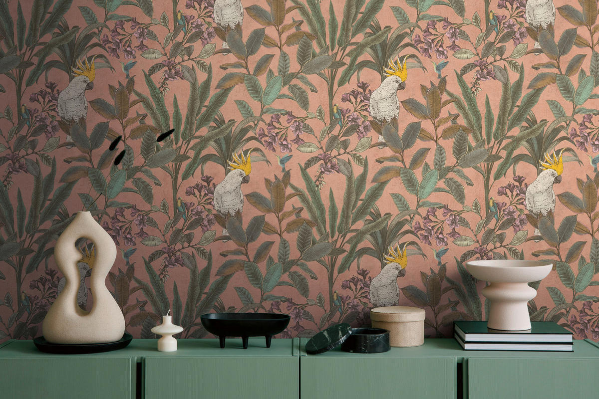 A.S.Creation Vliestapete violett grün B/H/D: ca. 53x1005x8 cm Vliestapete - grün/violett (8,00/1005,00cm) - A.S.Creation