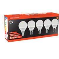 Blulaxa Leuchtmittel 5er Pack E14 LED-Tropfenlampe_Blulaxa E14 - weiß (4,50/8,20cm) - Blulaxa