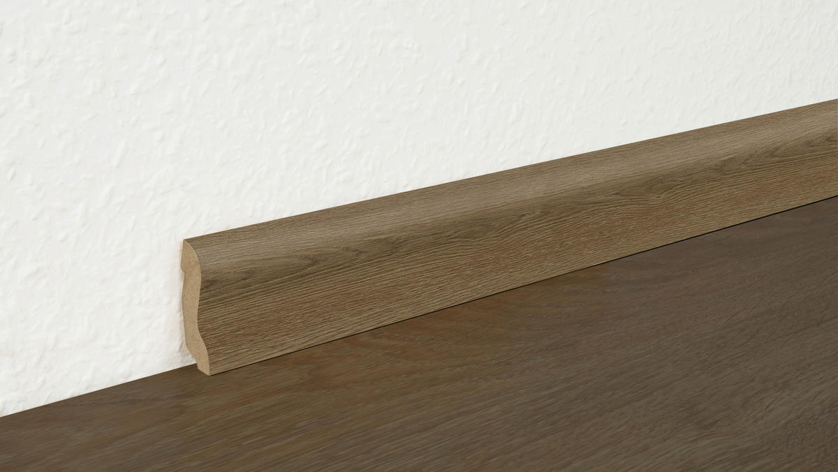 Sockelleiste L/B/H: ca. 250x2x4,5 cm pro Stück Sockelleiste Basic 40mm 2151 Ei.a.n - Eiche (250,00/2,00/4,50cm)