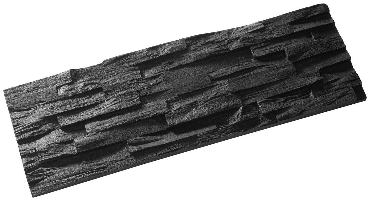 Dekorstein schwarz B/L: ca. 18,7x54,4 cm Dekorstein_UltraLight_6tlg. - schwarz (18,70/54,40cm) - Rebel of Styles