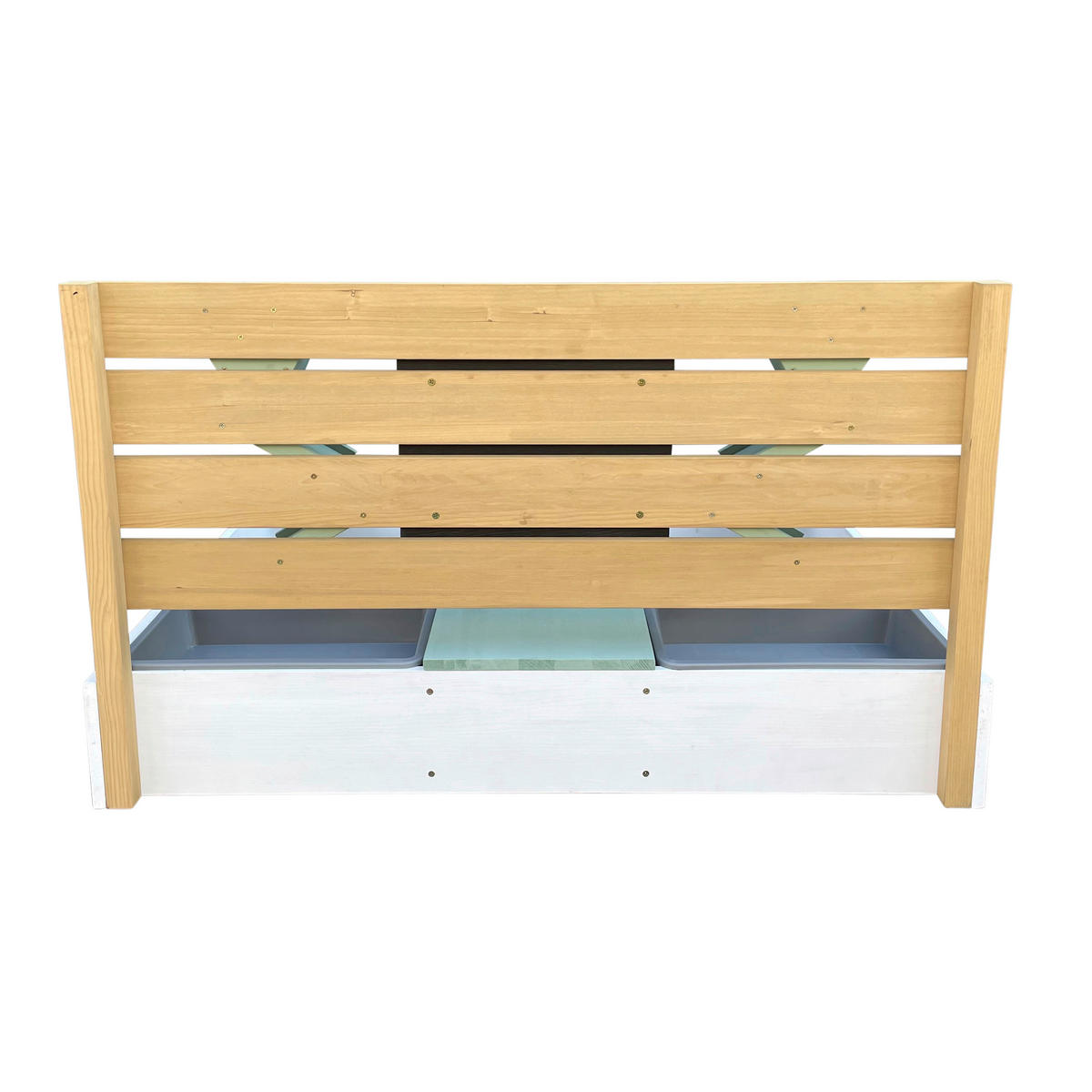 AXI Sandkasten Cato weiß B/H/L: ca. 105x59x100 cm Cato - braun/weiß (100,00/105,00/59,00cm) - AXI