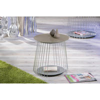 Couchtisch Rivoli Cappuccino B/H/T/D: ca. 50x50x50x50 cm Rivoli - schwarz/Cappuccino (50,00/50,00/50,00cm) - Inter Link