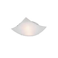TRIO Deckenleuchte  612200200   Elisa Chrom transparent Metall Glas B/H/L: ca. 40x9x40 cm E27 2 Brennstellen Elisa - Chrom/transparent (40,00/40,00/9,00cm) - Trio