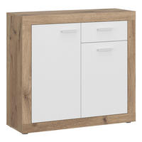 Kommode Focus Eiche Viking Nachbildung weiß glänzend B/H/T: ca. 94,2x90x39 cm Focus - weiß (94,20/90,00/39,00cm)