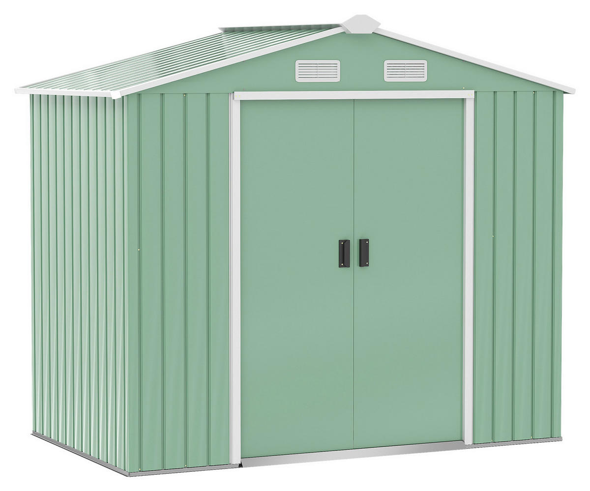 Outsunny Gartenhaus grün B/H/L: ca. 130x185x213 cm Gartenhaus - grün (213,00/130,00/185,00cm) - Outsunny