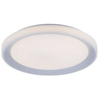 Just Light Smarte LED-Deckenleuchte LENI 15110-21 silber weiß Kunststoff H/D: ca. 7,5x51 cm 1 Brennstellen LOLAsmart-LENI - weiß/silber (51,00/7,50cm) - Just Light