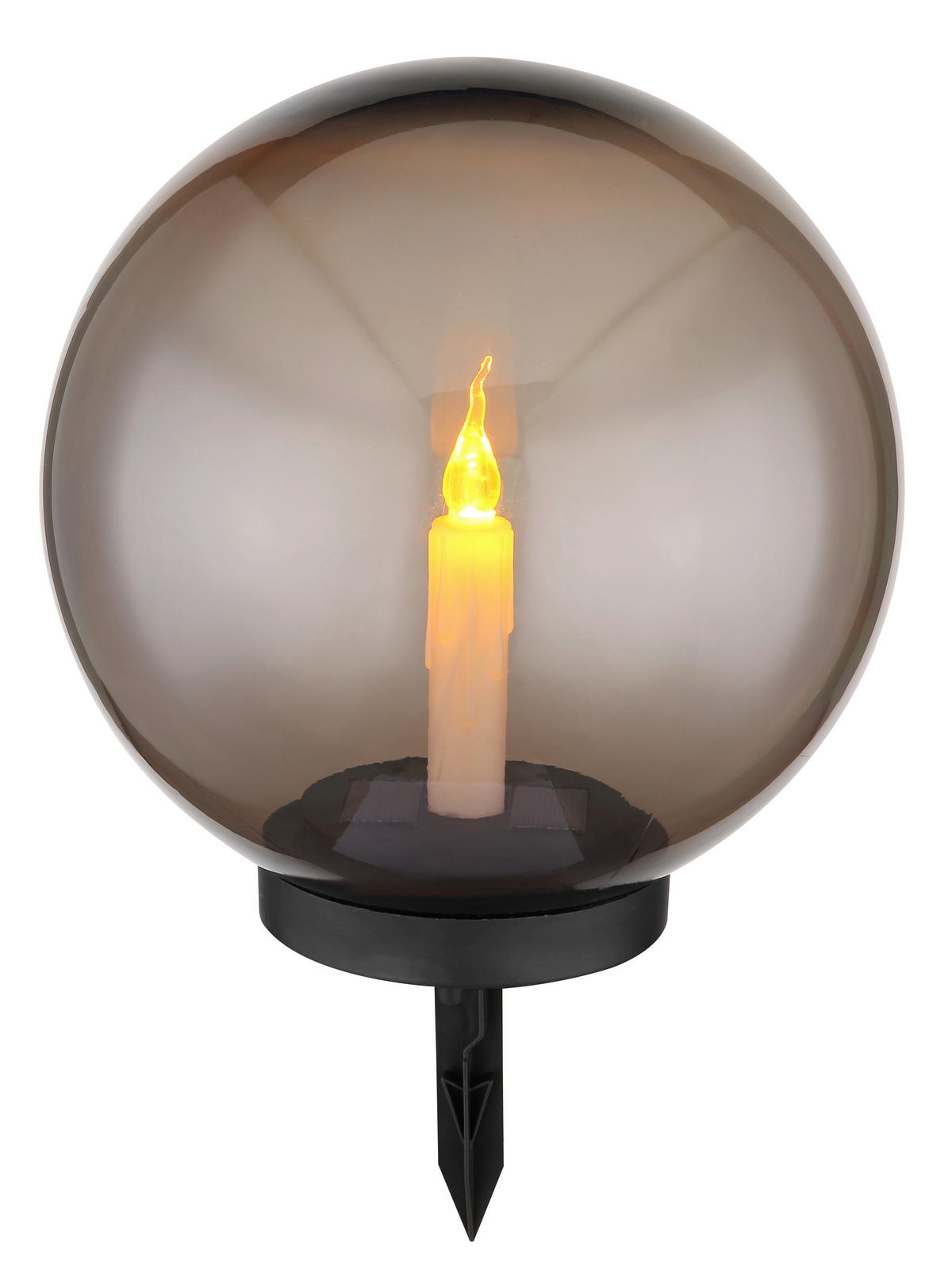 LED-Solarleuchte schwarz Kunststoff H/D: ca. 38,5x25 cm SOLAR - schwarz (25,00/38,50cm) - GLOBO