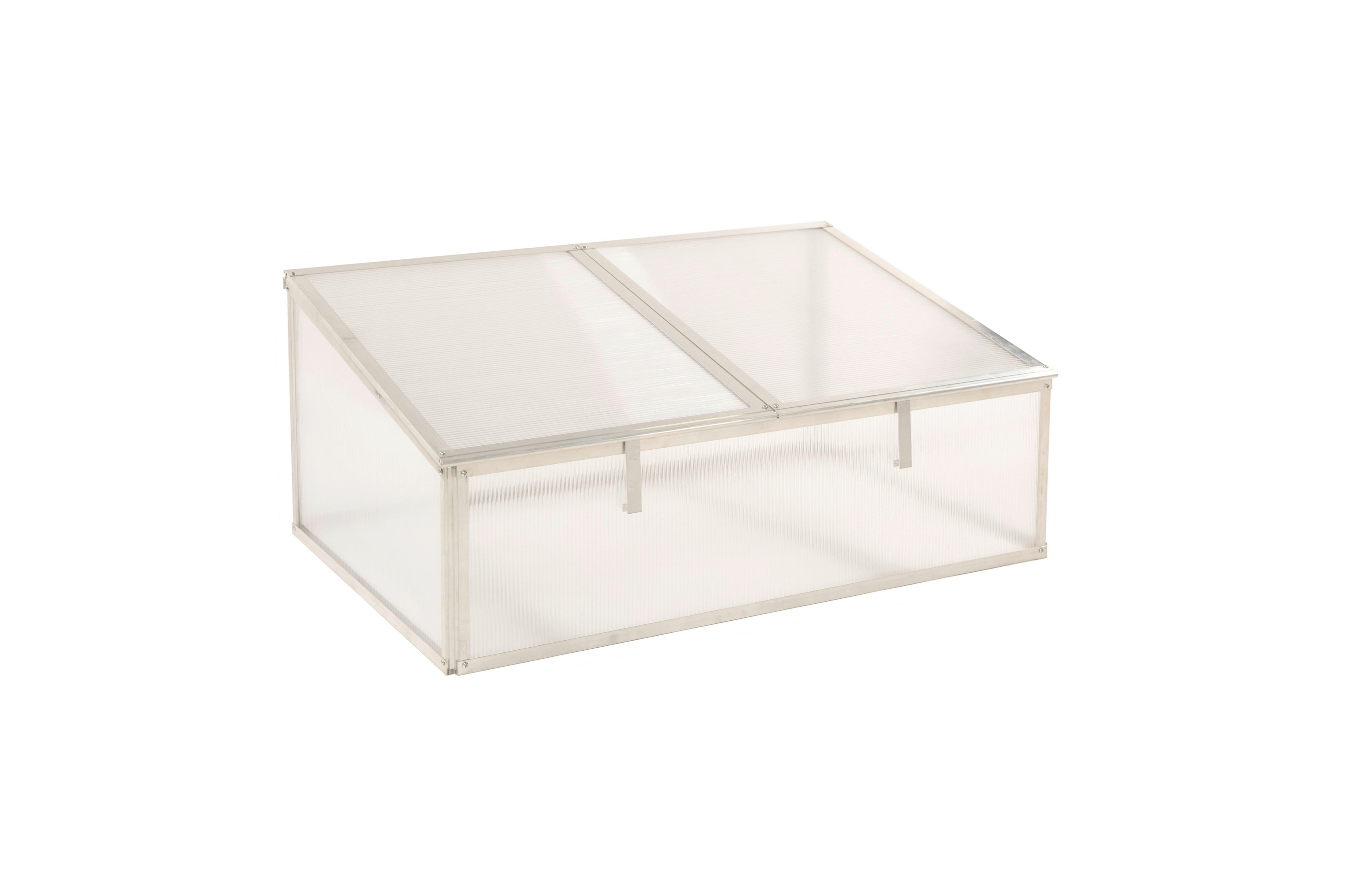 Thumbnail - Westmann Frühbeetaufsatz Genus silber B/H/L: ca. 95x29x62 cm