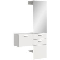 Garderobe VAGA weiß B/H/T: ca. 104x190x36 cm VAGA - weiß (104,00/190,00/36,00cm) - xonox.home