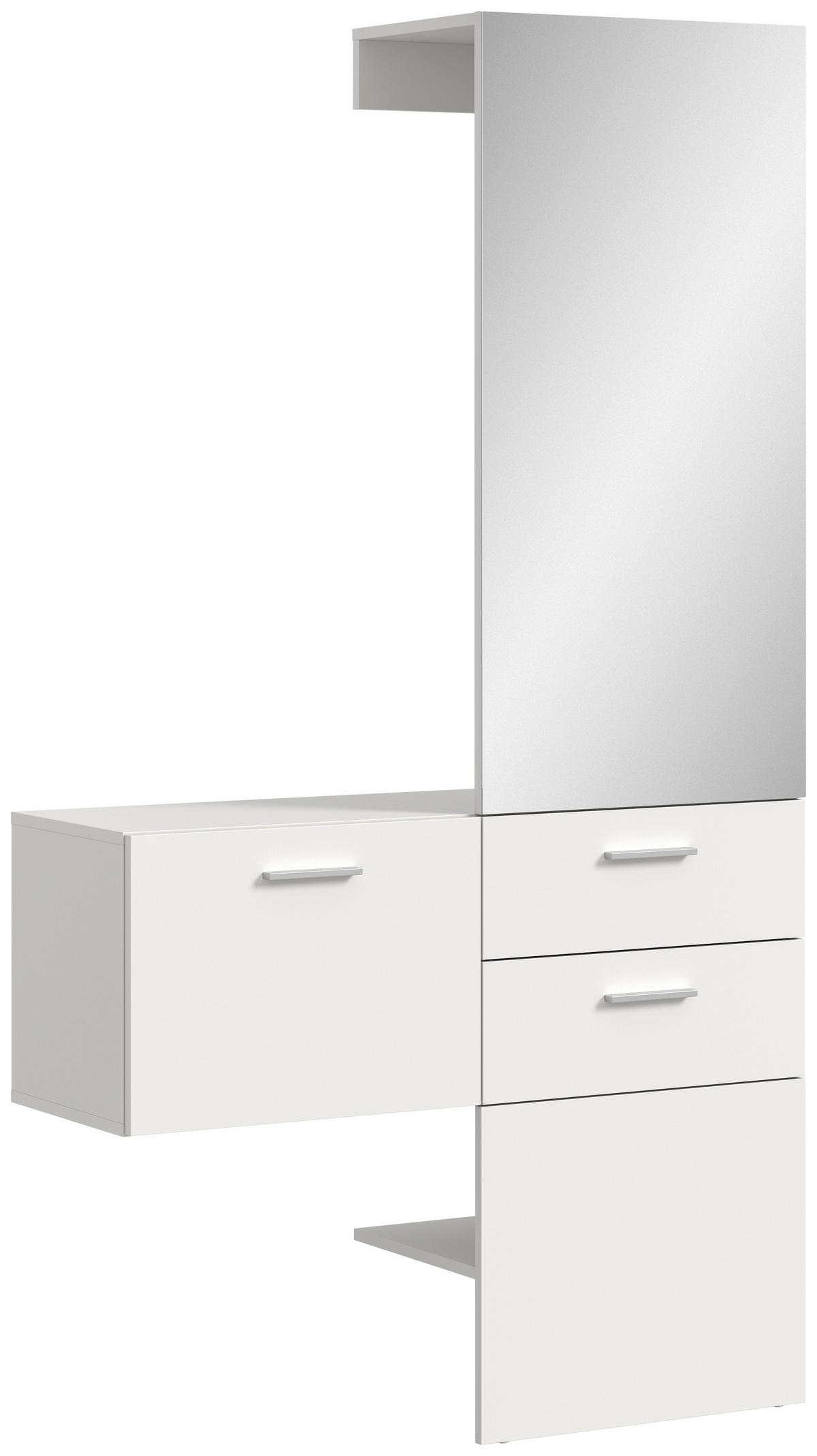 Garderobe VAGA weiß B/H/T: ca. 104x190x36 cm VAGA - weiß (104,00/190,00/36,00cm) - xonox.home