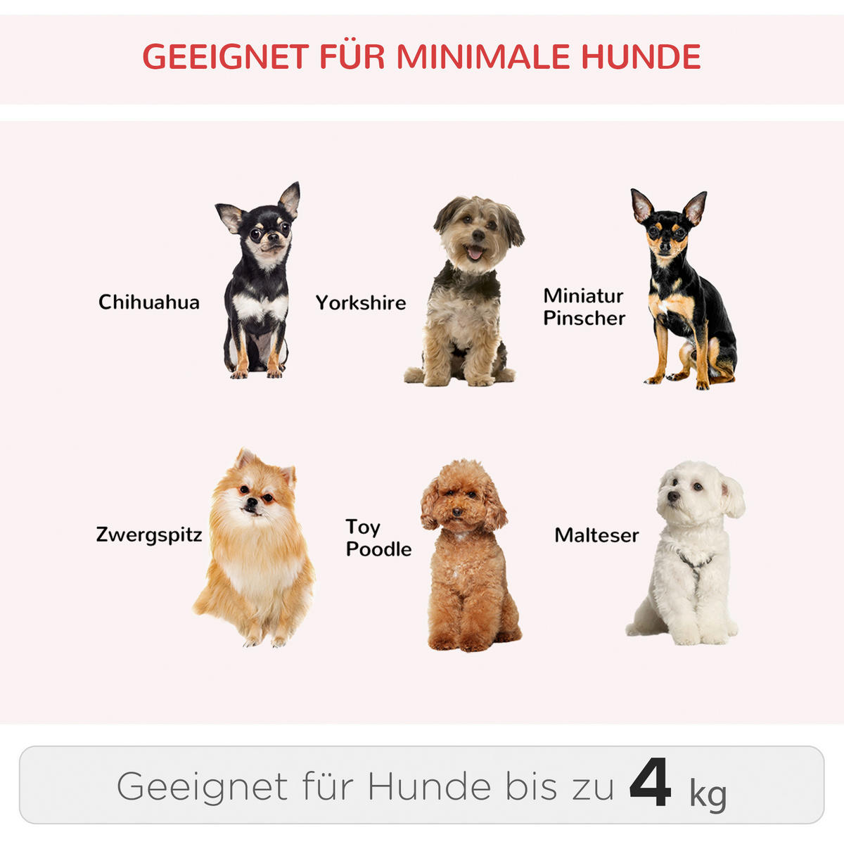 PawHut Hunde-Zubehör schwarz Polyester B/H/L: ca. 25x42x55 cm Tragetasche - rot/schwarz (55,00/25,00/42,00cm) - PawHut